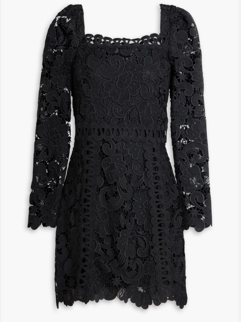 ❤️ NEW MAJE Guipure Lace  Long-Sleeve Mini Dress
